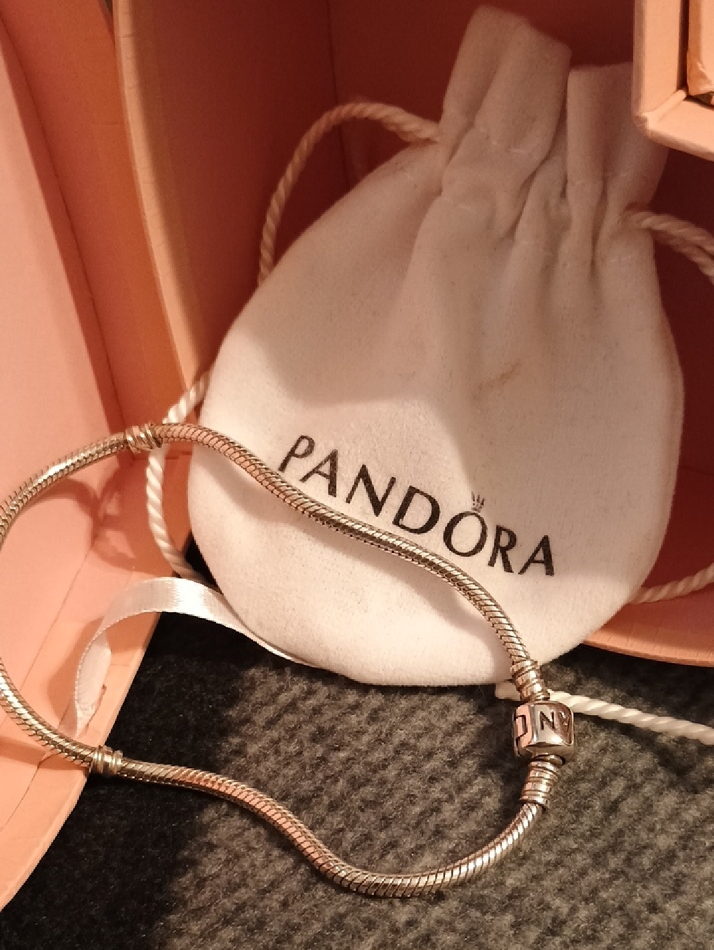 Pandora Authentic Snake Bracelet S/S - Picture 7 of 9